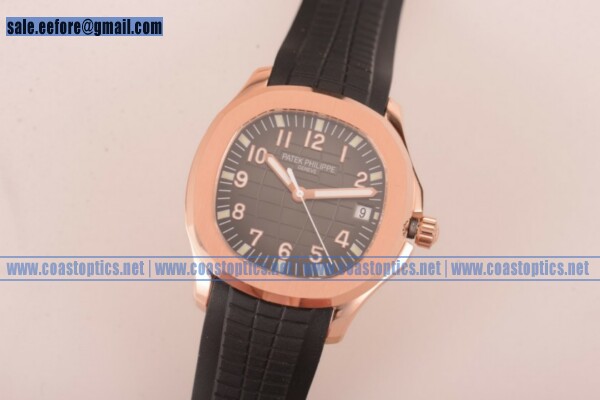 1:1 Replica Patek Philippe Aquanaut Watch Rose Gold 5167R-002 Black Dial (BP)